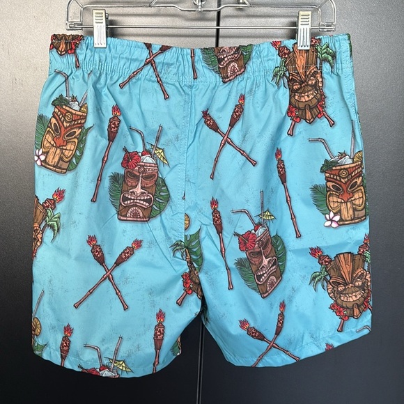 Psycho Tuna Tiki Cocktail Party,hip pockets,elastic drawcord, unlined,quick dry - Picture 2 of 8